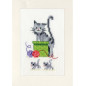 Kit carte de voeux Chats ludiques lot de 3