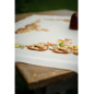 Bedruckte Deckepackung Igel und Herbstlaub
