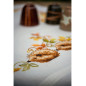 Bedruckte Deckepackung Igel und Herbstlaub