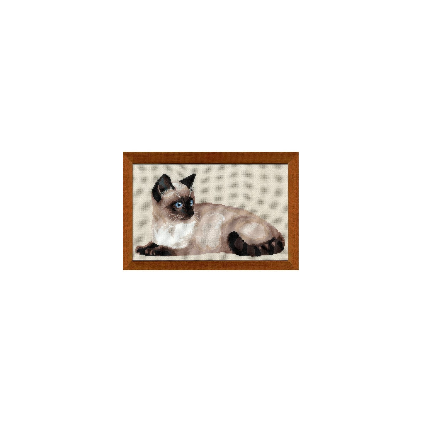 Riolis Kit de broderie Chat thaïlandais