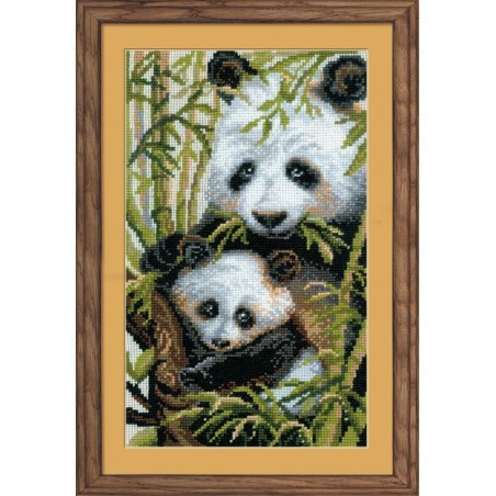 Riolis Borduurpakket Panda met jong