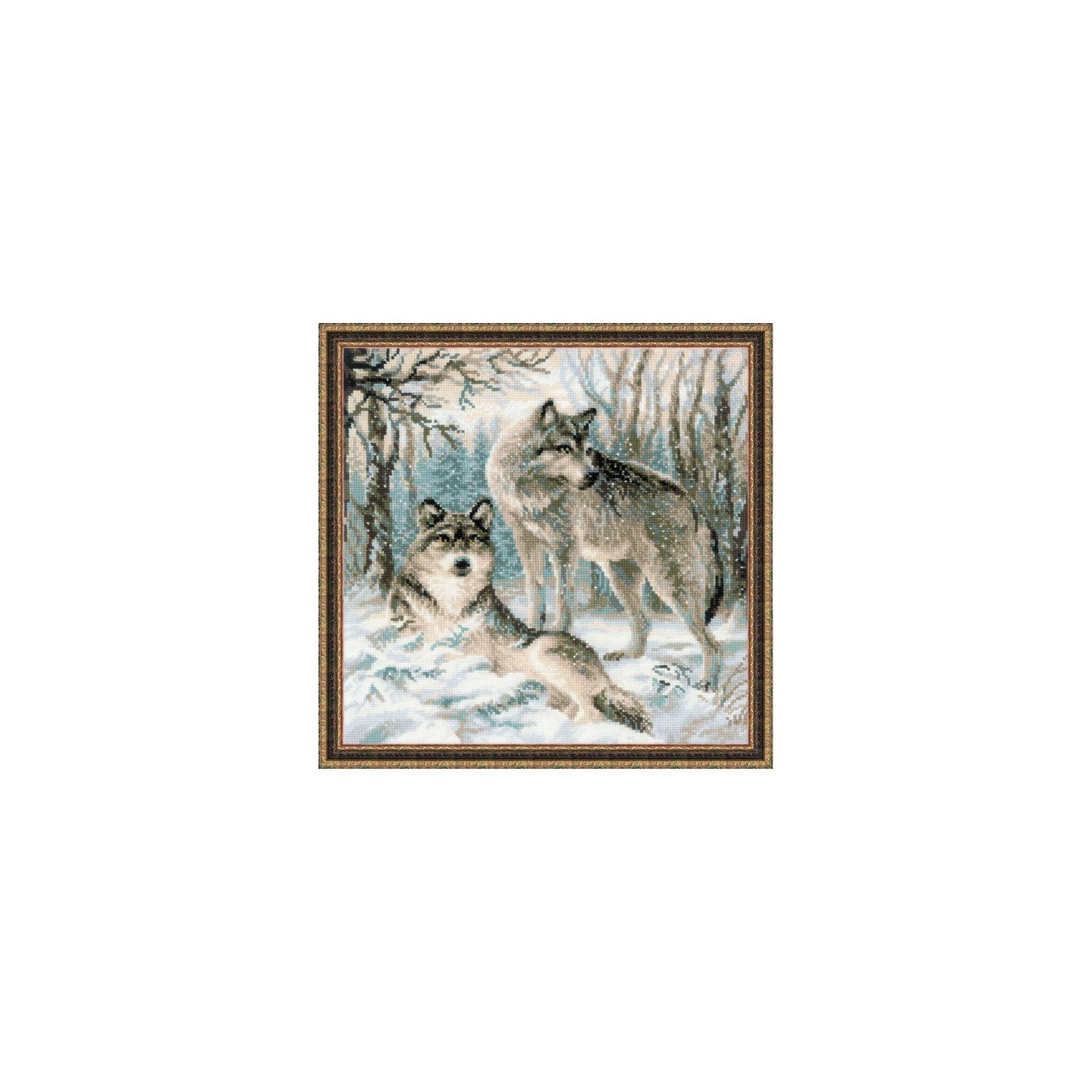 Riolis Kit de broderie Paire de loups