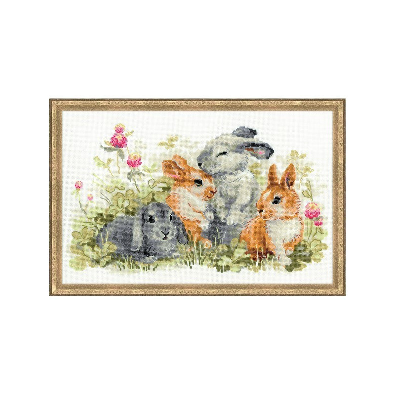 Embroidery kit Funny Rabbits Embroidery kit Funny Rabbits