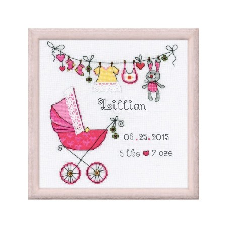Riolis Kit de broderie C'est une fille!