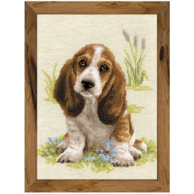 Riolis Borduurpakket Basset Hound pup