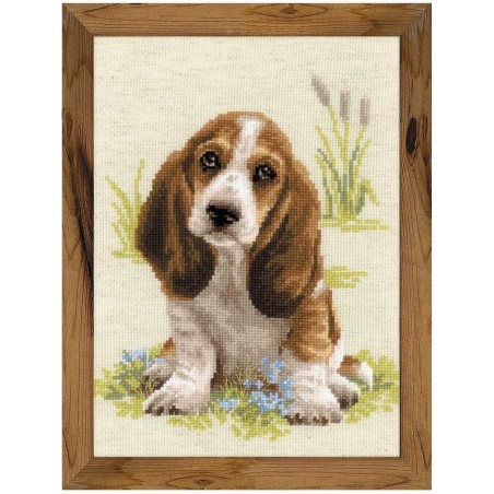 Riolis Kit de broderie Chiot Basset Hound