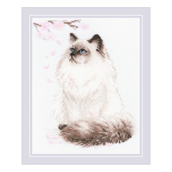 Riolis Kit de broderie Miaou Zen