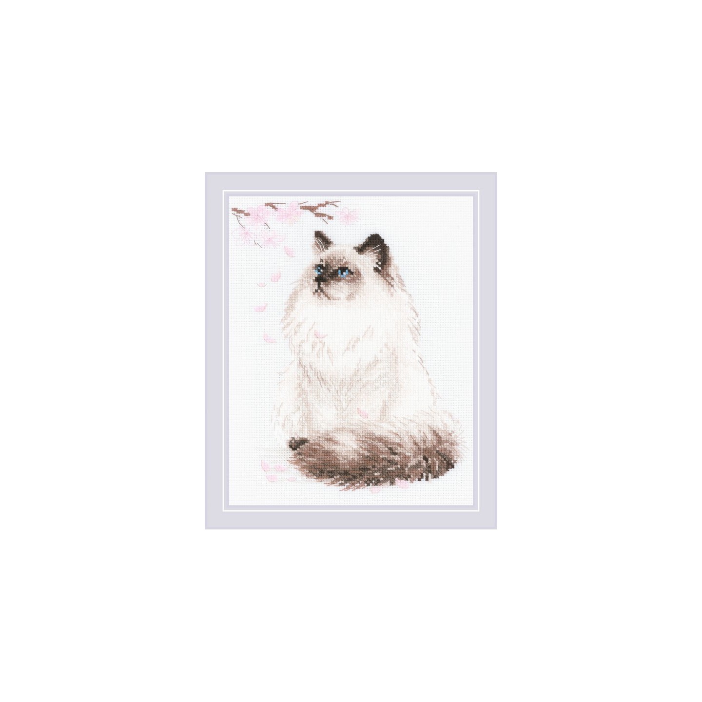 Riolis Embroidery kit Meow Zen