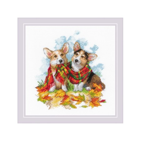 Riolis Kit de broderie Prêt pour l'automne