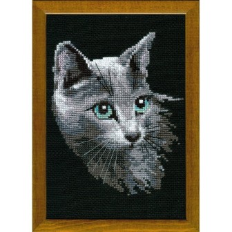Riolis Stickset Russisch Blau Katze