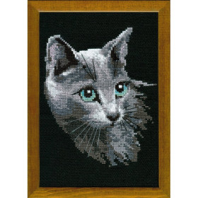 Riolis Borduurpakket Blauwe Rus Kat