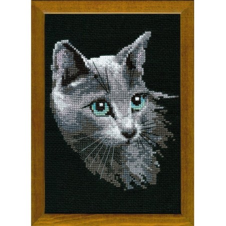 Riolis Borduurpakket Blauwe Rus Kat