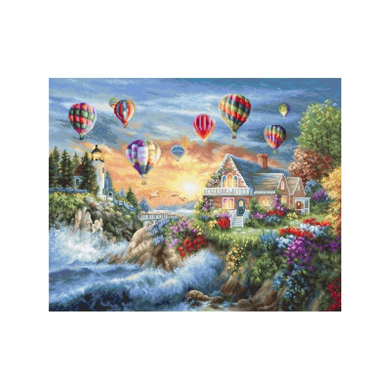 Stickset Ballons über Sunset Cove