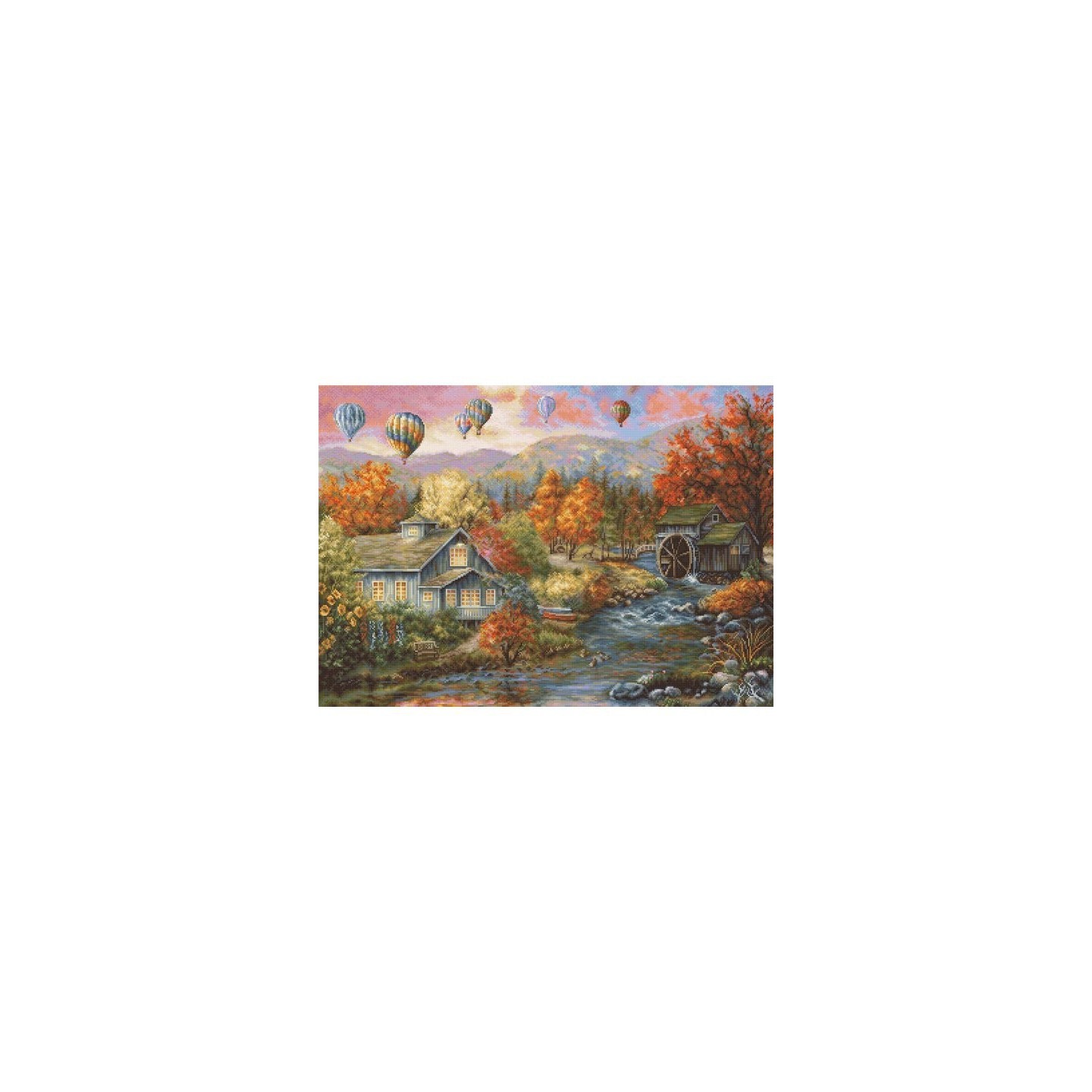 Luca-S Stickset Herbst-Creek-Mühle