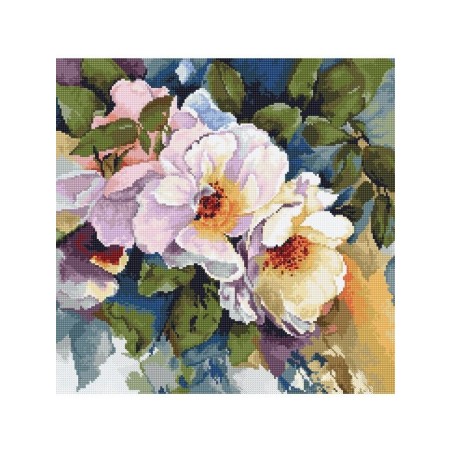 Luca-S Stickset Rosen-Aquarell