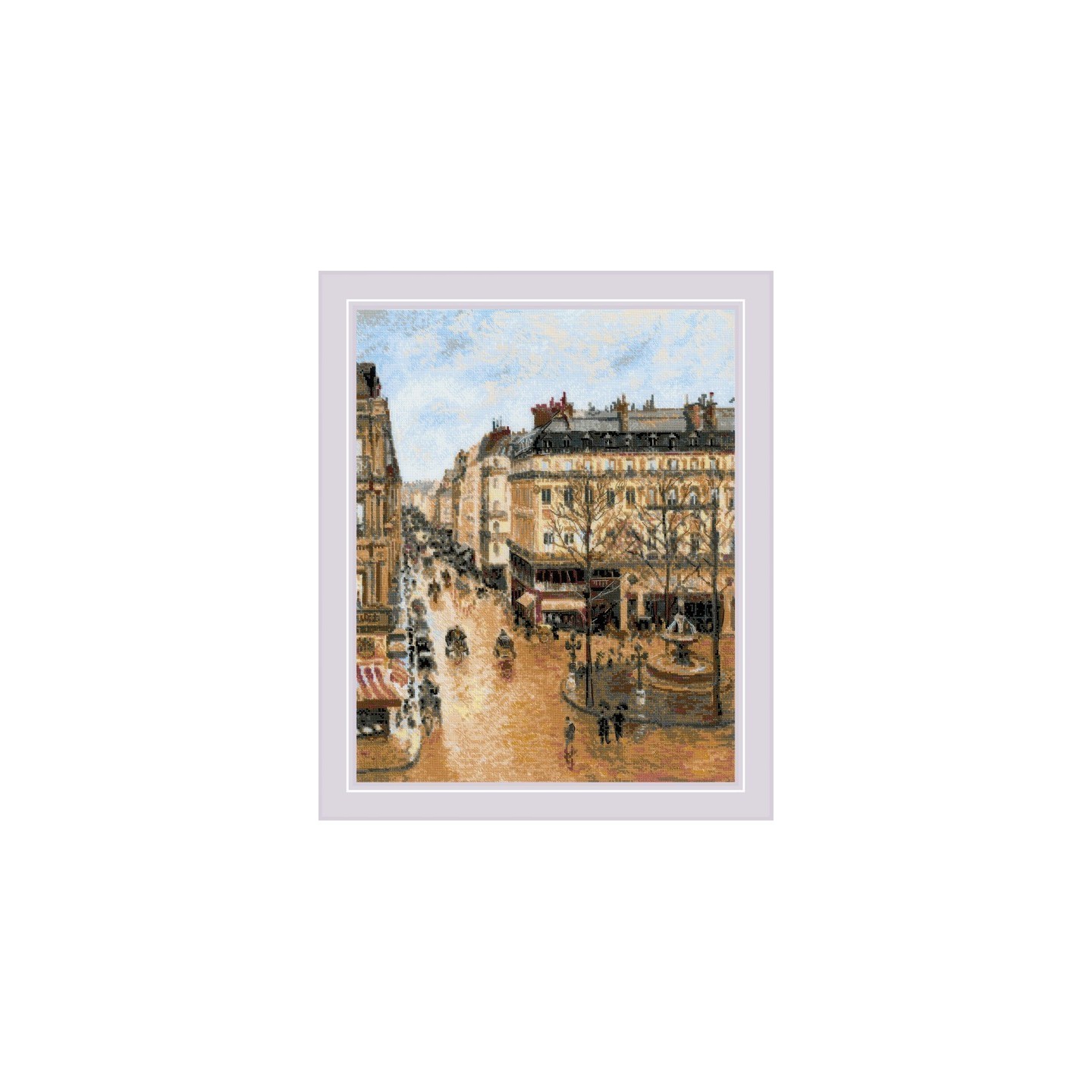 Riolis Embroidery kit Saint-Honoré Street after C. 