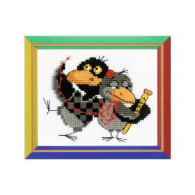 Riolis Borduurpakket Twee raven