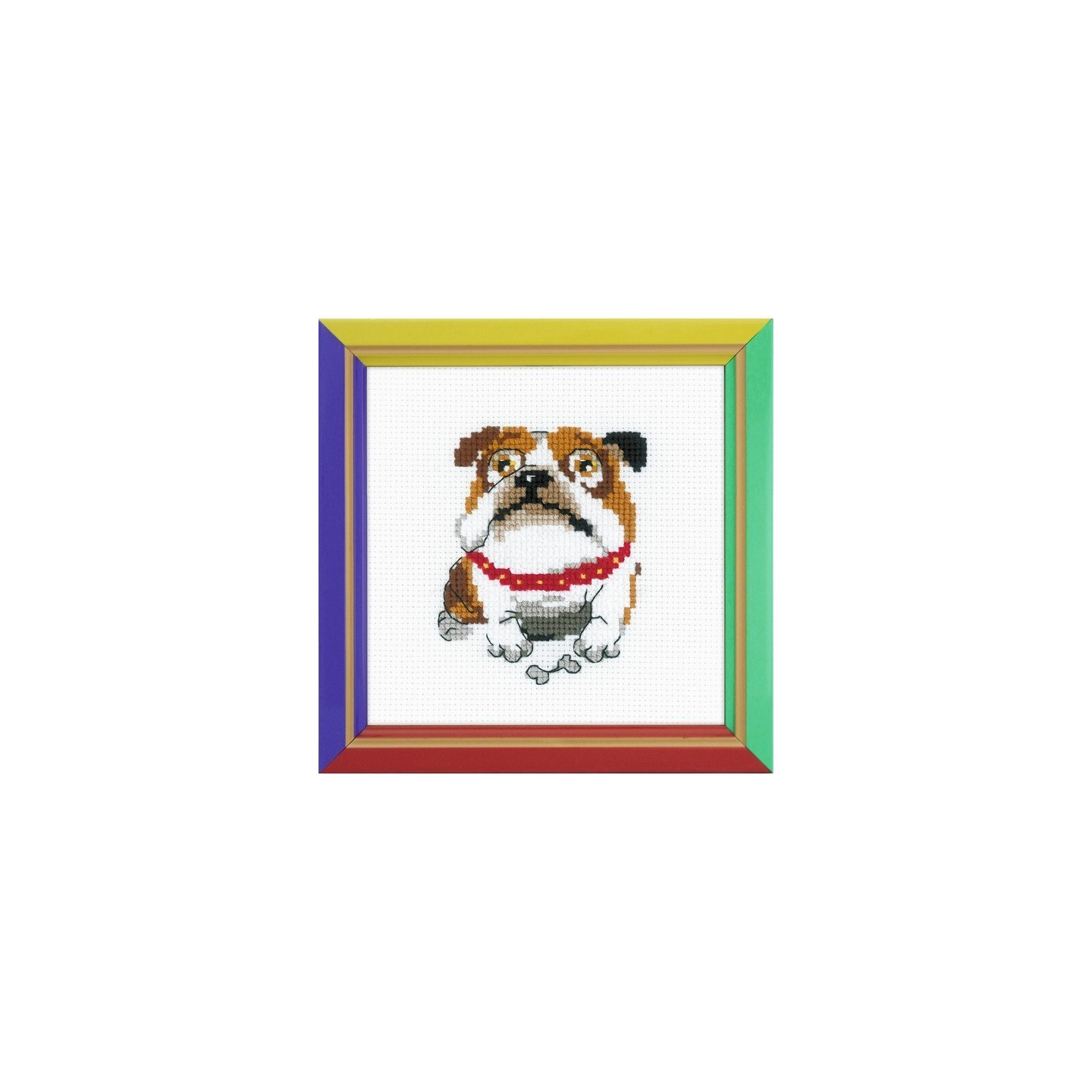 Riolis Stickset Englische Bulldogge