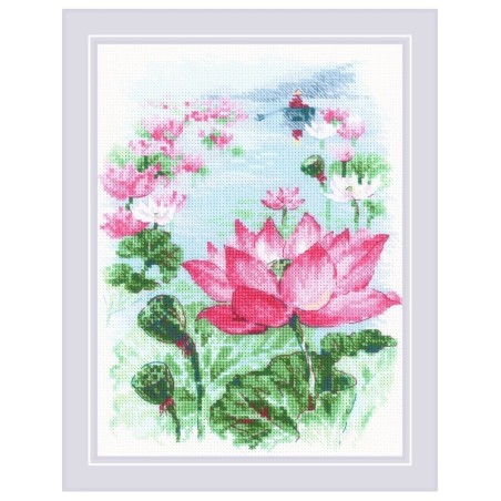 Riolis Borduurpakket Lotus veld.