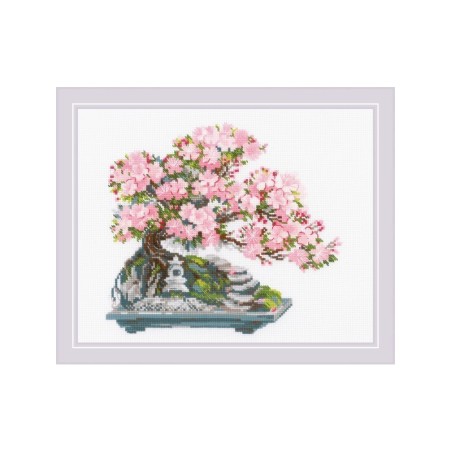 Riolis Kit de broderie Bonsaï en fleurs