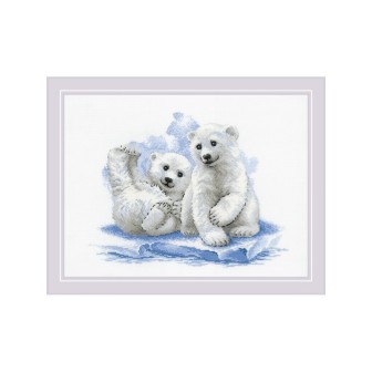 Riolis Kit de broderie Oursons sur glace
