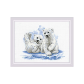Riolis Kit de broderie Oursons sur glace