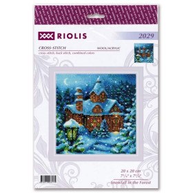 Kit de broderie Chutes de neige dans la forêt