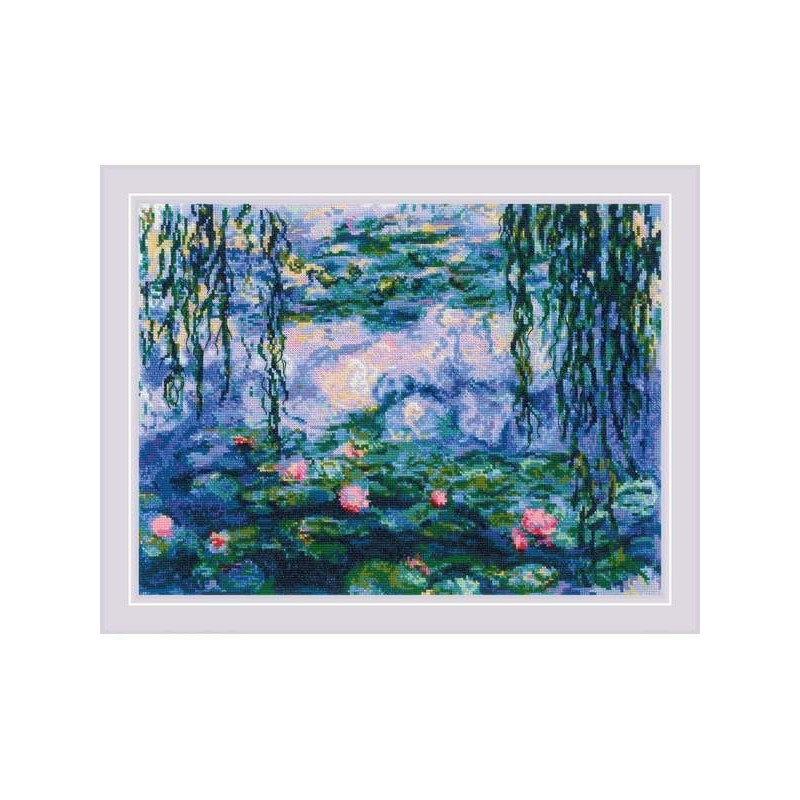Borduurpakket Waterlelies naar C. Monet Borduurpakket Waterlelies naar C. Monet
