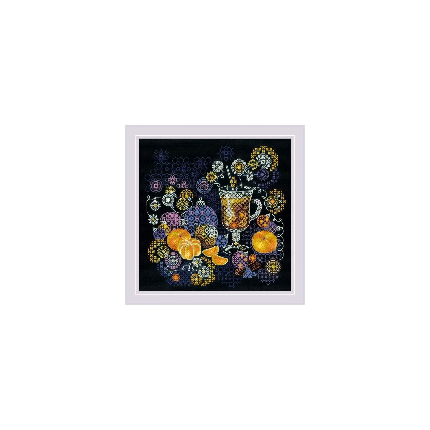 Riolis Kit de broderie Ambiance orange