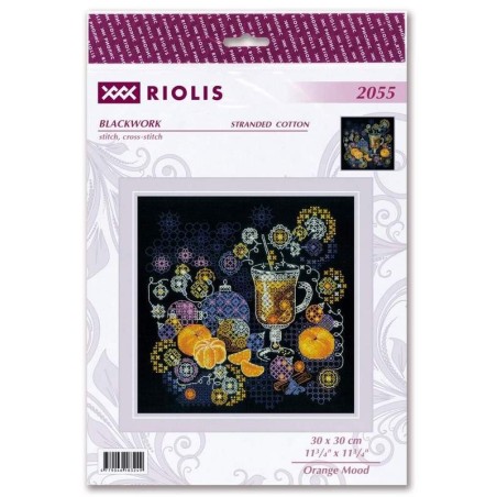 Kit de broderie Ambiance orange