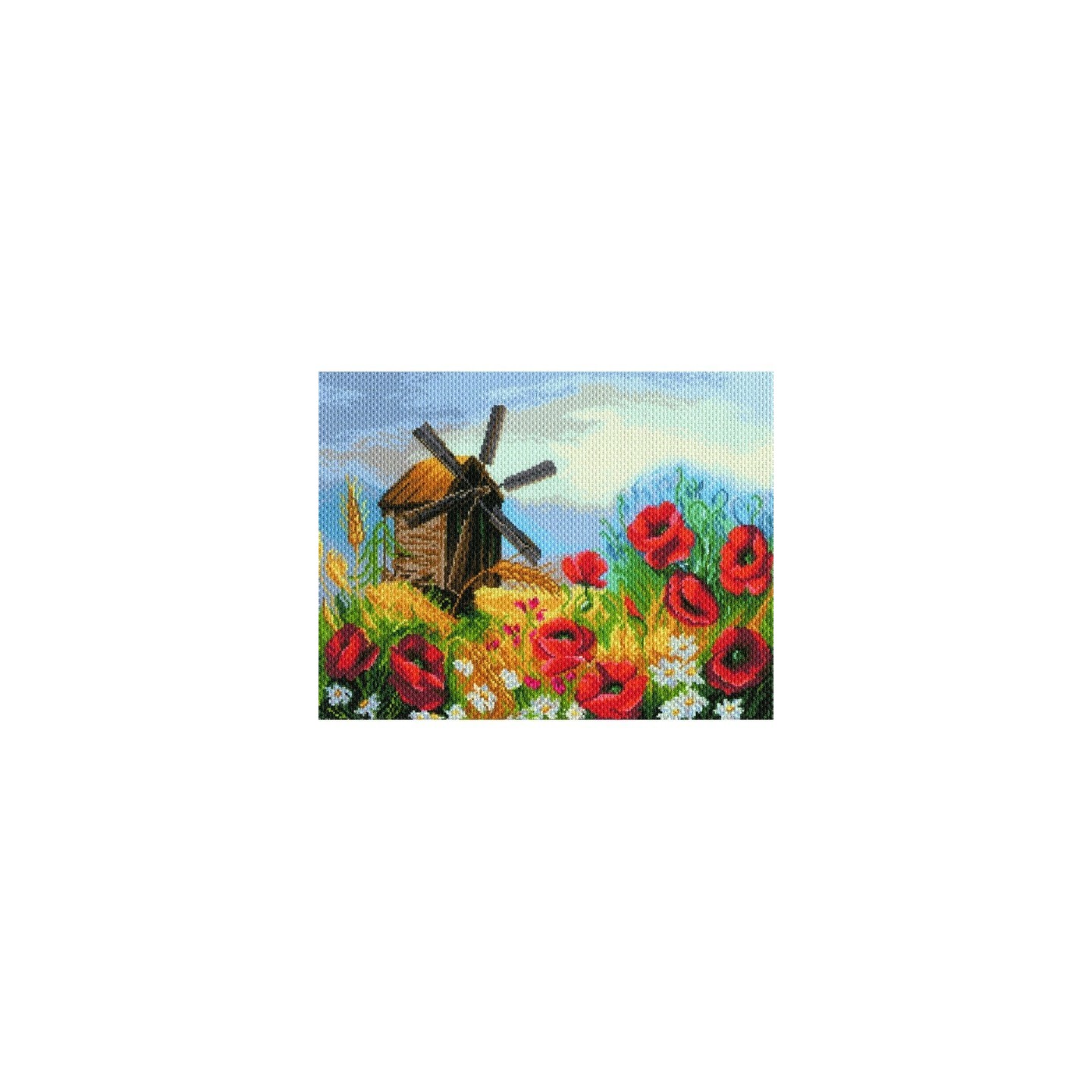 CDA Printed Aida Sultry poppies