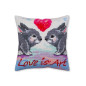 Borduurkussen Liefde is kunst Borduurkussen Liefde is kunst