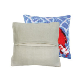 Cushion back with zipper - natural