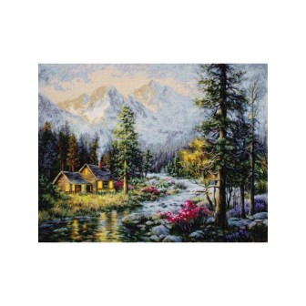 Luca-S Kit de broderie Cabane du campeur