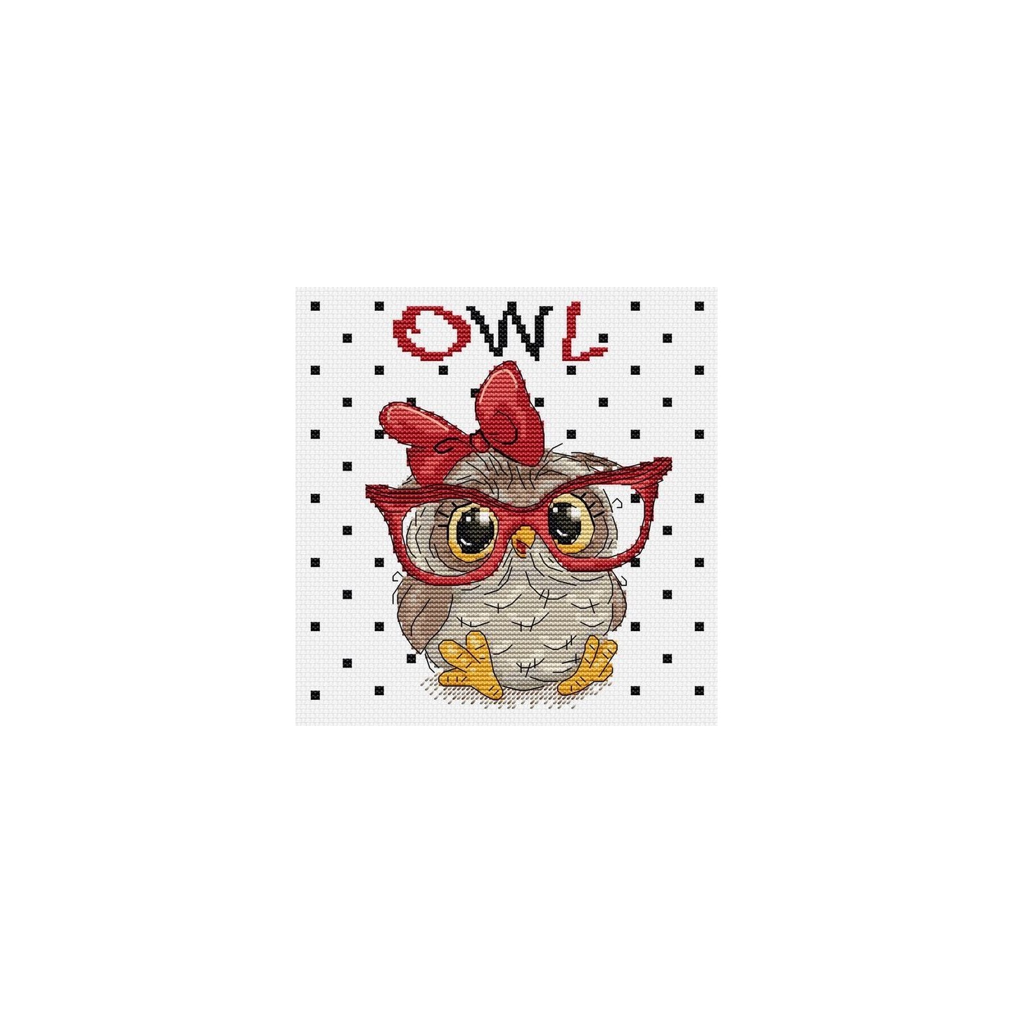 Luca-S Stickset Die Eule mit Brille