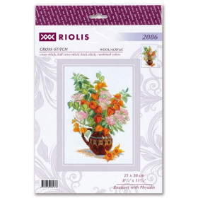 Embroidery kit Bouquet with Physalis