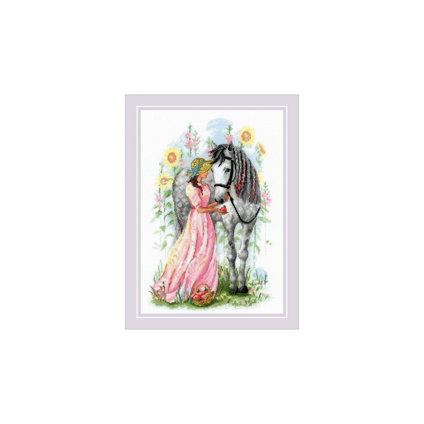 Riolis Kit de broderie Fille Cheval