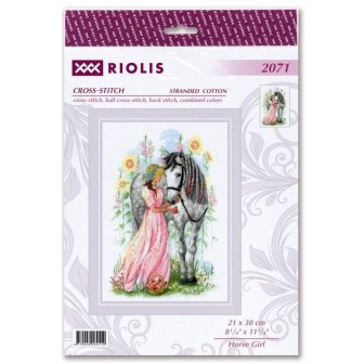 Riolis Kit de broderie Fille Cheval