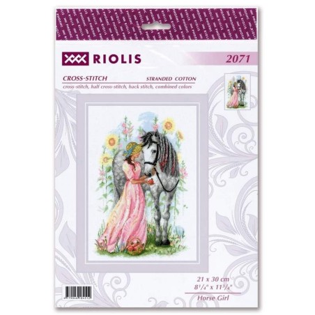 Kit de broderie Fille Cheval