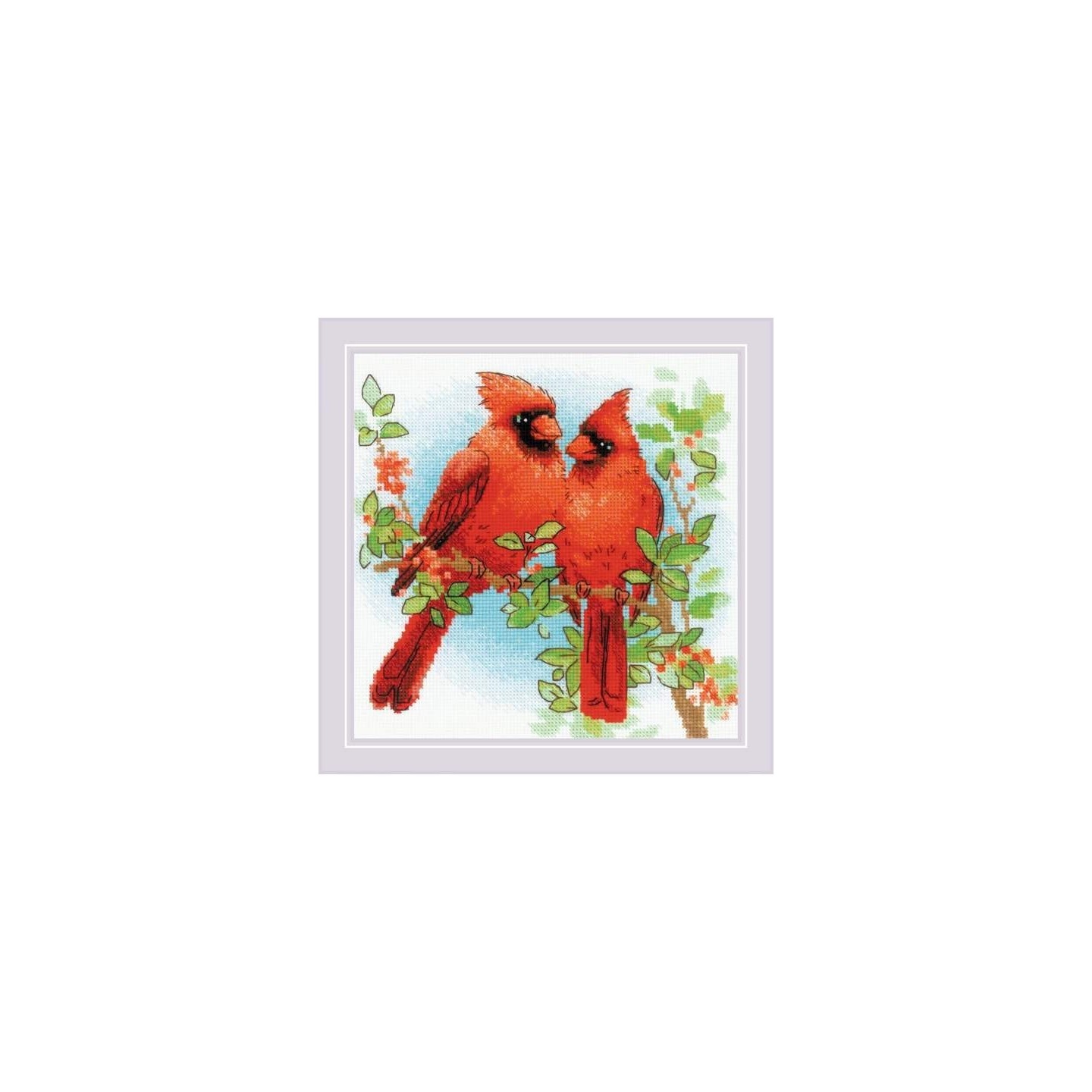 Riolis Kit de broderie Cardinal rouge