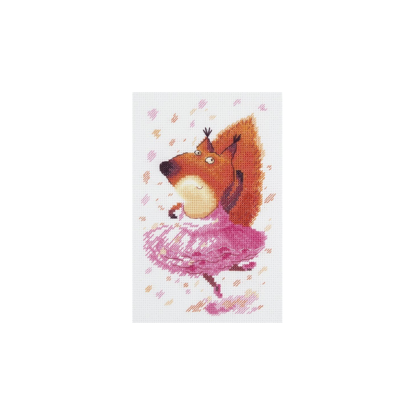 Klart Embroidery kit Ballerina squirrel