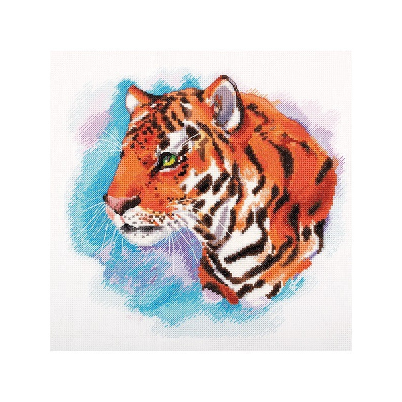 Kit de broderie Tigre aquarelle