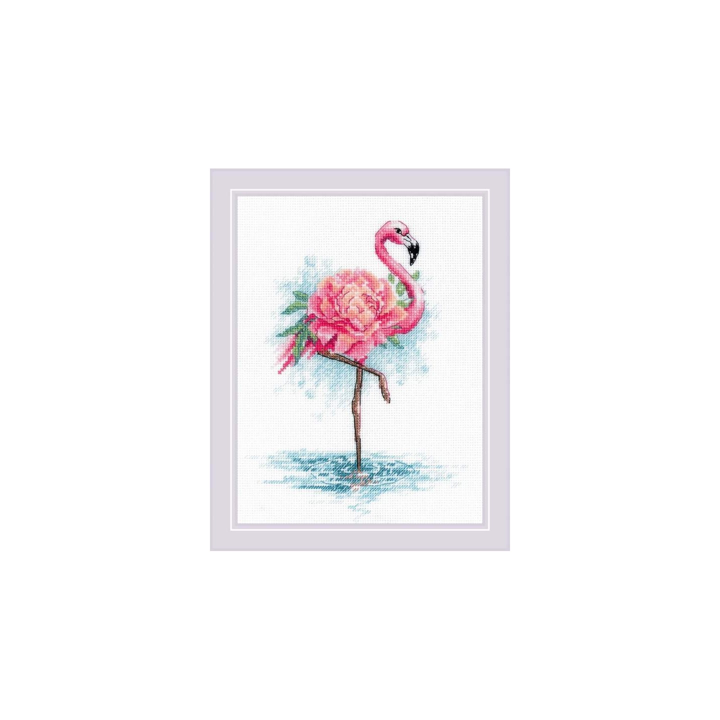Riolis Kit de broderie Blooming Flamingo