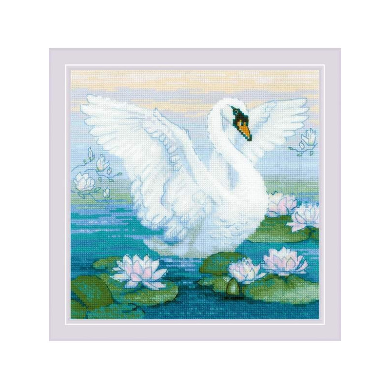 Stickset weißer Schwan Stickset weißer Schwan