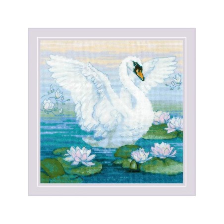 Riolis Kit de broderie Cygne blanc