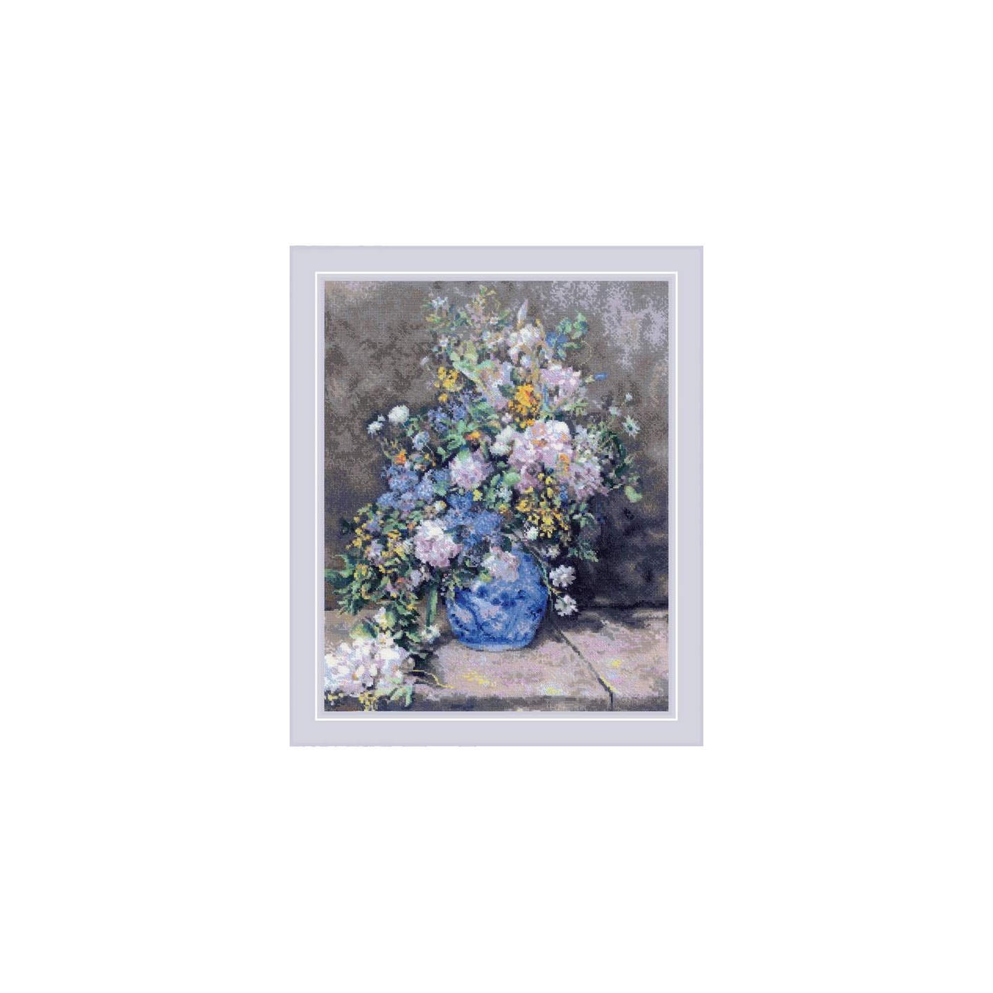 Riolis Kit de broderie Bouquet de printemps d'après Renoir