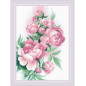 Kit de broderie Pivoines luxuriantes Kit de broderie Pivoines luxuriantes