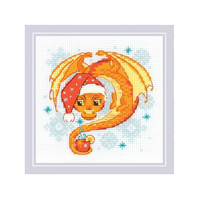 Kit de broderie L'heure du thé du dragon Kit de broderie L'heure du thé du dragon
