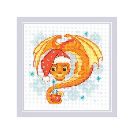 Riolis Kit de broderie L'heure du thé du dragon