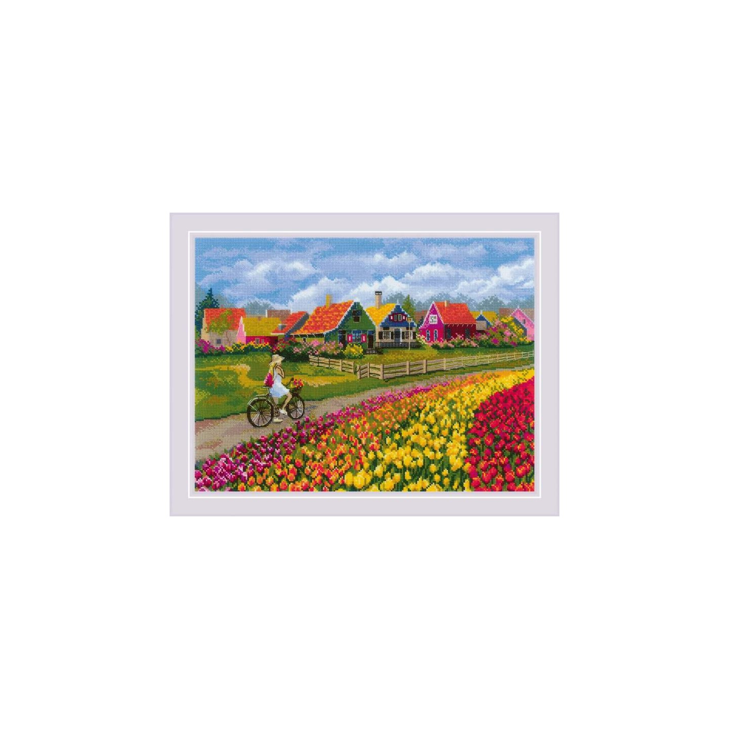 Riolis Kit de broderie Champ de tulipes